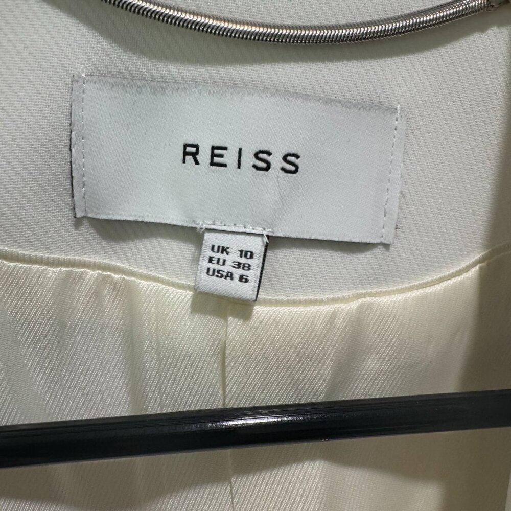 Reiss White Women's Myla Skirt Suit Set (Jacket + Skirt) (Size 6/8) - Picture 3 of 15